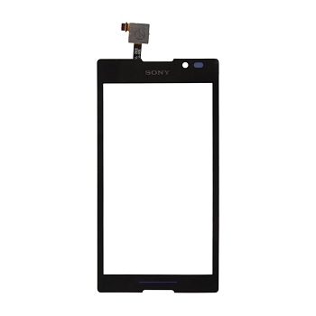 Сенсорное стекло (тачскрин) для Sony Xperia C (C2304), черный