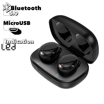 TWS Bluetooth гарнитура Borofone BE35 Agreeable Voice TWS Wireless Headset, черная