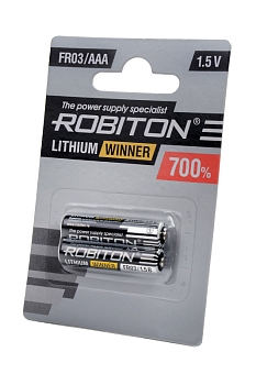 Батарейка (элемент питания) Robiton Winner R-FR03-BL2 FR03 BL2, 1 штука