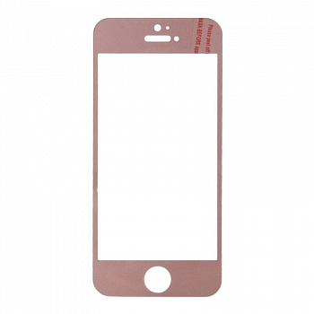 Защитное стекло 3D для Apple iPhone 5, 5s, 5C, SE T. G., розовое 0.33 мм (ударопрочное)