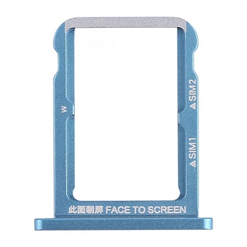 Держатель (лоток) SIM-карты для Xiaomi Mi 6X, синий