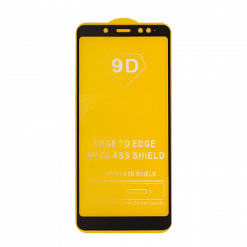 Защитное стекло для Xiaomi Note 5 Edge To Edge 9H Glass Shield 9D (желтая подложка)