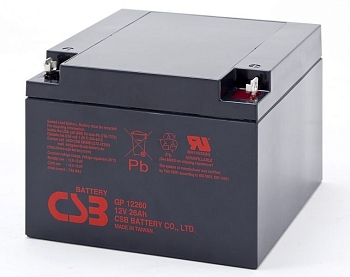 Аккумуляторная батарея CSB GP 12260, 12В, 26Ач