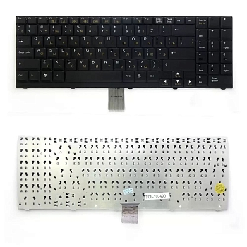 Клавиатура для ноутбука DNS 0116106, 0119110, 0120941, 0120942, 0123250, 0126562, , RoverBook V750WH, V751L, черная