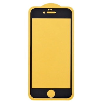 Защитное стекло 6D для Apple iPhone 6, 6S, черный (Vixion) (тех. пак.)