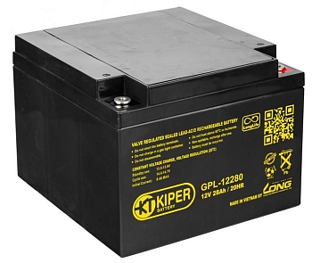 Аккумуляторная батарея Kiper GPL-12280, 12В, 28Ач