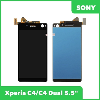 LCD дисплей для Sony Xperia C4, C4 Dual 5.5" (E5303, E5333) в сборе с тачскрином (черный)