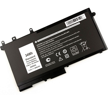 Аккумулятор (батарея) 3DDDG для ноутбука Dell Latitude E5280, E5480, E5580, 42Wh, 11.4В, 3500мАч, (оригинал)