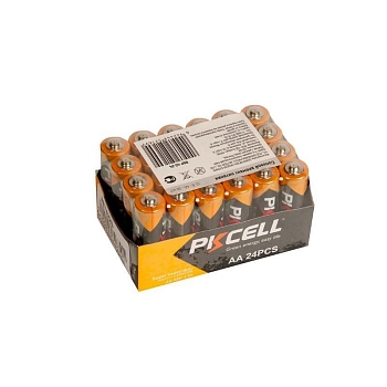 Батарейка (солевой элемент питания) PKCELL, R6P-4S-24, тип - AA 24 шт, пленка