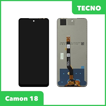 LCD дисплей для Tecno Camon 18 в сборе с тачскрином (черный)