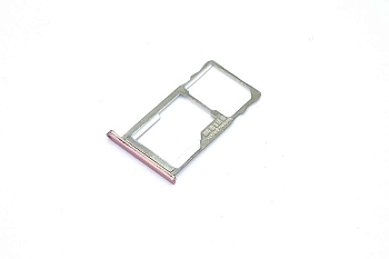 Держатель (лоток) SIM-карты для Meizu M3s, M3s Mini, M3 Note, розовый