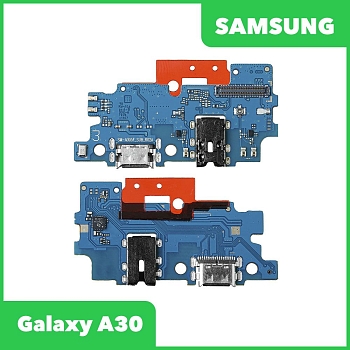 Системный разъем (разъем зарядки) для Samsung Galaxy A30 2019 (A305F) и разъем гарнитуры, микрофон