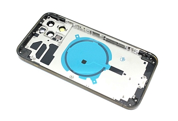 Задняя крышка (корпус) в сборе с рамкой для Apple iPhone 12 Pro Max, black