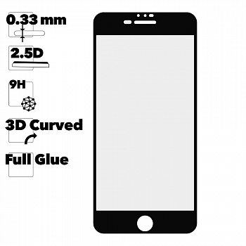 Защитное стекло IT`S ME для iPhone 7 Plus, 8 Plus OG Full Glue (черное)