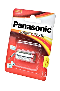 Батарейка (элемент питания) Panasonic Lithium Power CR-123AL/1BP 123A BL1, 1 штука