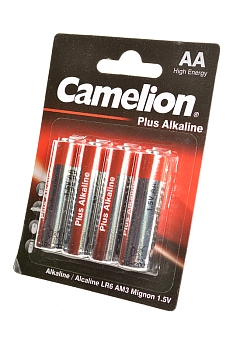 Батарейка (элемент питания) Camelion Plus Alkaline LR6-BP4 LR6 BL4, 1 штука