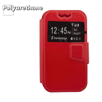 Чехол "LP" раскладной универсальный для телефонов размер L 120х56мм, красный (коробка)