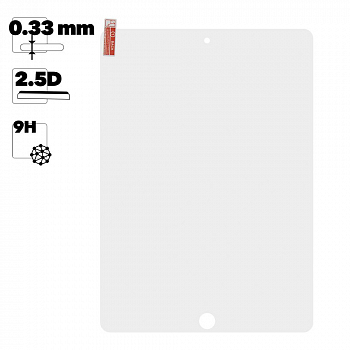 Защитное стекло для iPad (2019) 10,2" Tempered Glass 2,5D 0,33 мм 9H (ударопрочное)