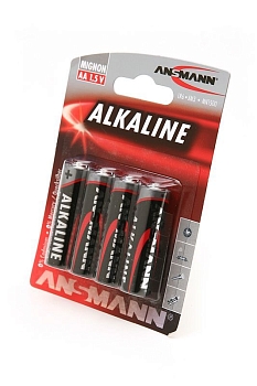 Батарейка (элемент питания) Ansmann Alkaline red AA, LR6, AM3, MN1500 1.5V (5015563), 1 штука