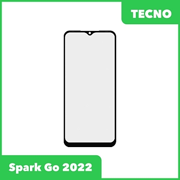 Стекло + OCA пленка для переклейки Tecno Spark Go 2022 (черный)