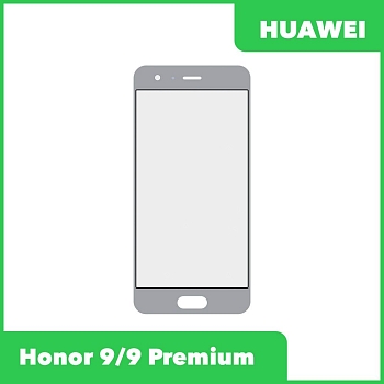 Стекло + OCA пленка для переклейки Huawei Honor 9, 9 Premium (STF-L09), серый