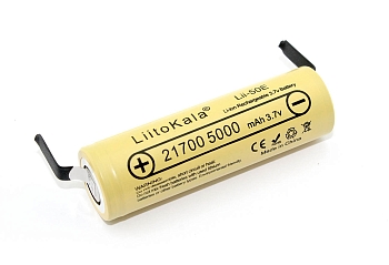 Аккумулятор типа 21700 Li-Ion LiitoKala Lii-50E-N with connectors 5000mAh, 3.7V