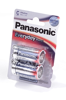 Батарейка (элемент питания) Panasonic Everyday Power LR14EPS/2BP LR14 BL2, 1 штука