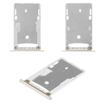 Держатель (лоток) SIM-карты для Xiaomi Redmi Note 4X, золотой