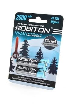 Аккумулятор Robiton 2000MHAA-2 SIBERIA низкотемпературные BL2, 1 штука