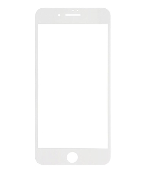 Защитное стекло для iPhone 7, 8 Plus (5,5 дюйма) 5D (белый) тех.пак.