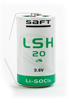 Батарейка (элемент питания) SAFT LSH 20 CNR D с лепестковыми выводами, 1 штука