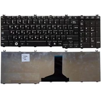 Клавиатура для ноутбука Toshiba Satellite C650, C660, L650, L670, L750, черная