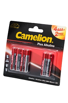 Батарейка (элемент питания) Camelion Plus Alkaline 4+2LR03-BP LR03 4+2шт BL6