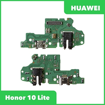 Системный разъем (разъем зарядки) для Huawei Honor 10 Lite (HRY-LX1), разъём гарнитуры и микрофон