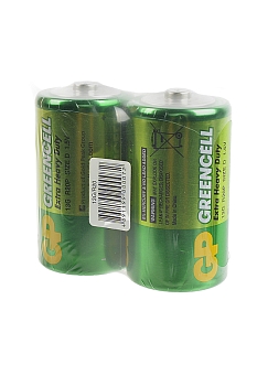 Батарейка (элемент питания) GP Greencell 13G, R20 SR2, 1 штука