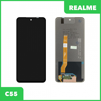 LCD дисплей для Realme C55 (RMX3710) с тачскрином (черный)