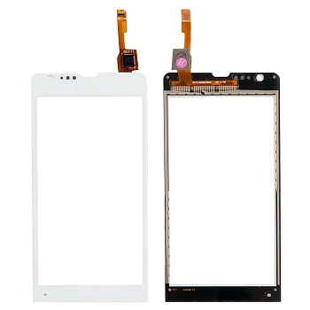 Сенсорное стекло (тачскрин) для Sony Xperia SP (C5303), белый