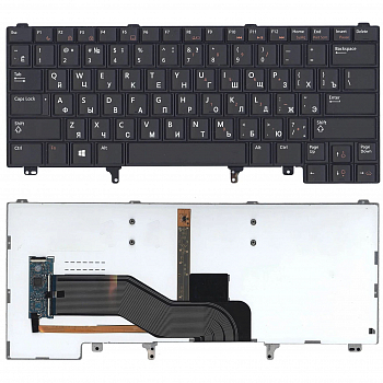 Клавиатура для ноутбука Dell Latitude E5420, E6220, E6320, E6420, E6430, E6620, черная, с подвсеткой
