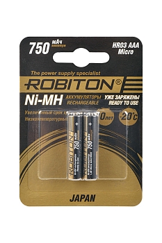 Аккумулятор Robiton HR-4UTG JAPAN 750мАч BL2, 1 штука