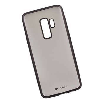 Защитная крышка "G-Case" для Samsung Galaxy S9 Plus (G965F) Plating TPU Case (прозрачная с черной рамкой)