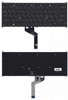 Клавиатура для ноутбука Acer TravelMate P4 P414-51, черная