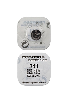 Батарейка (элемент питания) Renata SR714SW 341, 1 штука