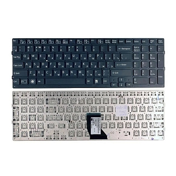 Клавиатура для ноутбука Sony Vaio VPC-CB, черная, без рамки