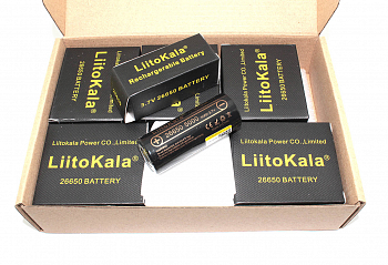 Аккумулятор типа 26650 Li-Ion LiitoKala Lii-50A 5000mAh, 3.7V, упаковка 10 штук