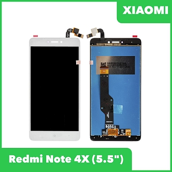 LCD дисплей для Xiaomi Redmi Note 4X в сборе с тачскрином (белый) Premium Quality