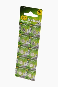 Батарейка (элемент питания) GP Alkaline cell 192-C10 AG3 BL10, 1 штука