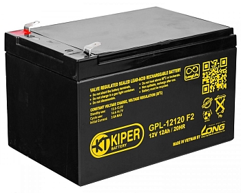 Аккумуляторная батарея Kiper GPL-12120 F2, 12В, 12Ач