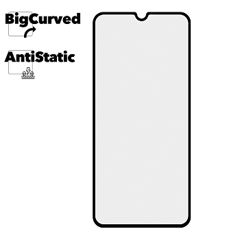 Защитное стекло для Samsung Galaxy A50 Super max Anti-static big curved glass