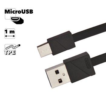 USB кабель Remax Blade Series Cable RC-105m MicroUSB, черный