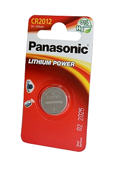 Батарейка (элемент питания) Panasonic Lithium Power CR-2012EL/1B CR2012 BL1, 1 штука